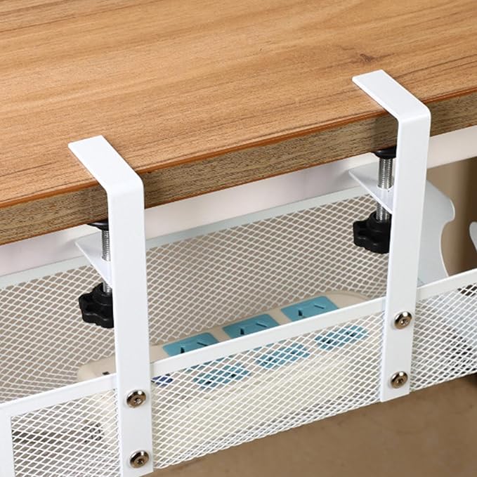 Under Desk Cable Management | Space Saving Cord Organizer - Wire Organizer Under Desk,for Family Friends Students Adults Men Women Home Indoor Office Study Kitchen
