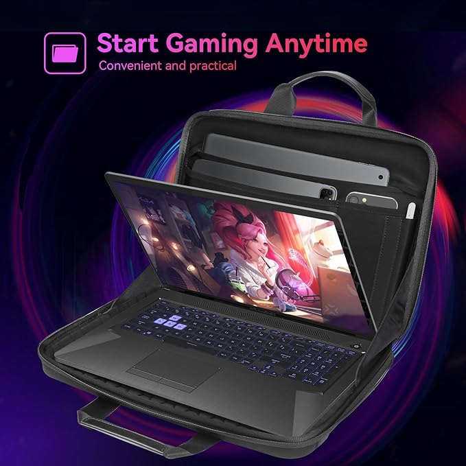 Smatree Heavy Duty Hard Case for 15.6 inch ASUS ROG Zephyrus G15 2022/2021, for 16 inch ASUS ROG Zephyrus M16/ROGFlow X16 2023/2022, 16inch Gaming Laptop Handbag (A800)