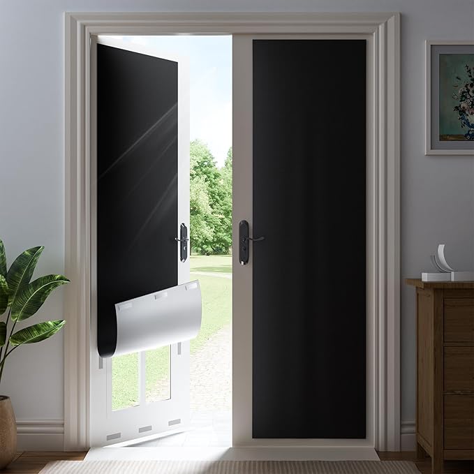 27" W x 64" L 100% Blackout Curtains, Total Darkness No-Drill Black Out Window
