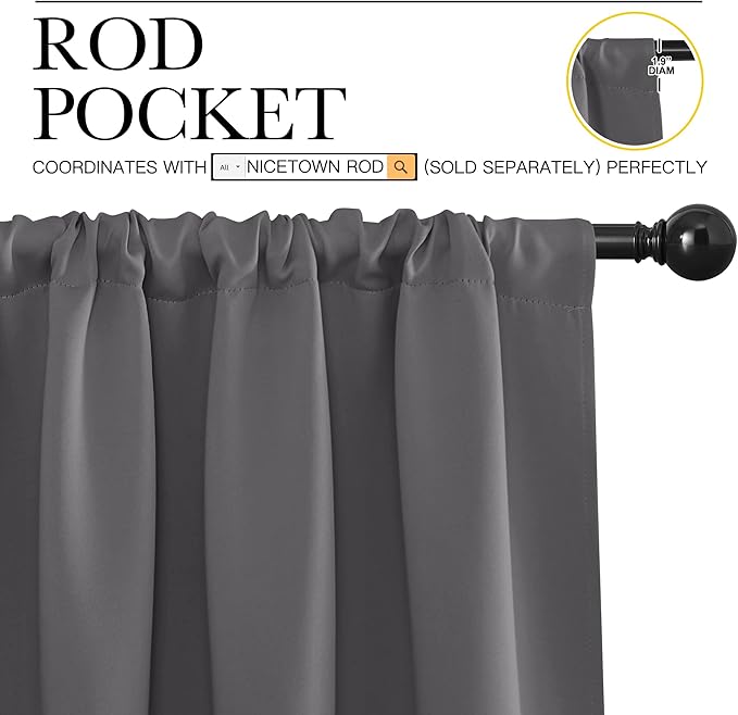 NICETOWN Blackout Curtain Panels