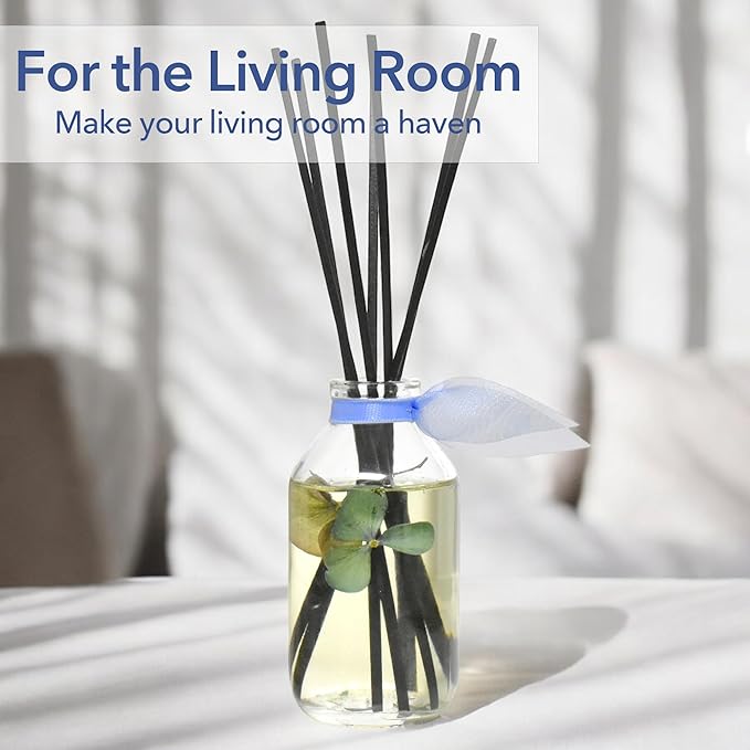 LOVSPA Reed Diffuser Set, English Garden Scented Oil Diffuser with Sticks, Home Fragrance Accessories for Bathroom Shelf Decor, Aroma Diffusers for Home or Office Desk, USA Made