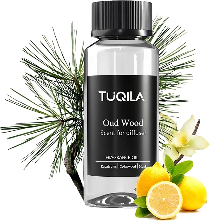 Hotel Waterless Diffuser Oil Oud Wood, Essential Scent Oil Usage Cold Air Waterless Diffuser, Luxury Scents Oils Fragrance Bottle120 ML Home Natural Flavour