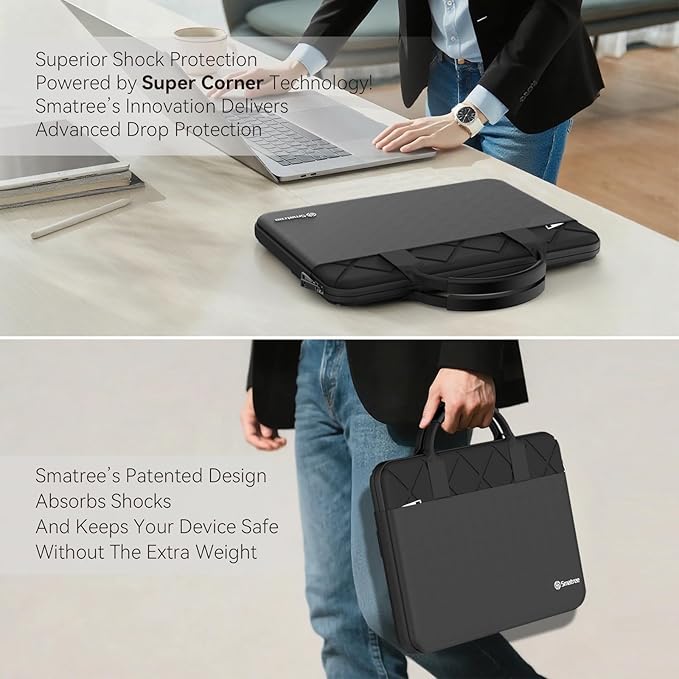 Smatree 18 inch Laptop Sleeve for MSI Stealth A18 AI+ Copilot+PC, for MSI Stealth 18 AI Studio A1V Gaming Laptop, Protective Case with Accessory Pocket, YKK Zipper, Patented Super Corner Design (E813)