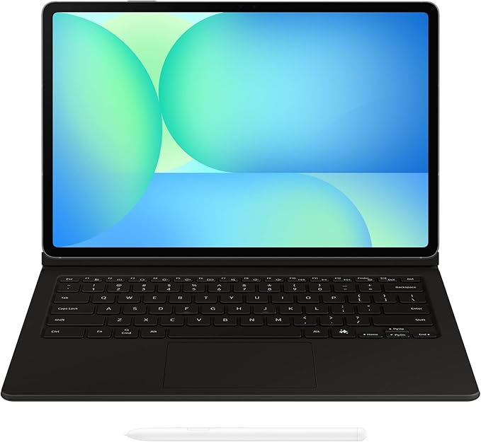 SAMSUNG Galaxy Tab S10 FE+ 13.1” 128GB WiFi Android Tablet + Book Cover Keyboard Slim, Long Battery Life, Powerful Processor, S Pen, US Version, 2025, 2 Yr Manufacturer Warranty, Gray