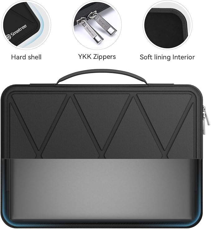 Smatree Hard EVA Protective Sleeve Case Compatible for 14 inch ASUS 2021 ROG Zephyrus G14 GA401QM-XS98Q-WH, Chromebook Flip CX3 CX3400, ASUS L410 Waterproof and Anti-Shock Bag (X8251)