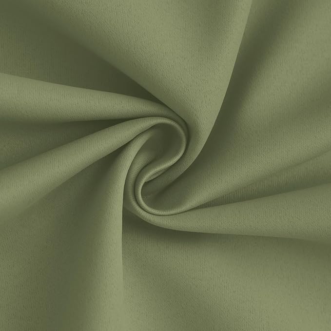 Yakamok 100% Blackout Curtain Panels 72 inches Cold and Light Blocking Drapes