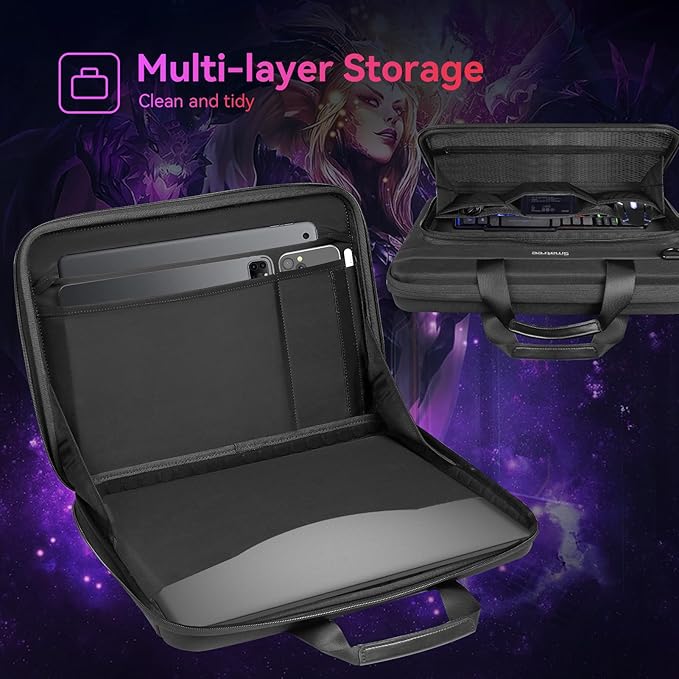 Smatree Heavy Duty Hard Case for 16 inch DELL Pro Max 16 Plus MB16250/16 MC16250/16 MC16255, for 16 inch DELL G16 7630 Gaming Laptop, for 15.6 inch G15 5530/5535 Gaming Laptop Hard Carry Case (A800)