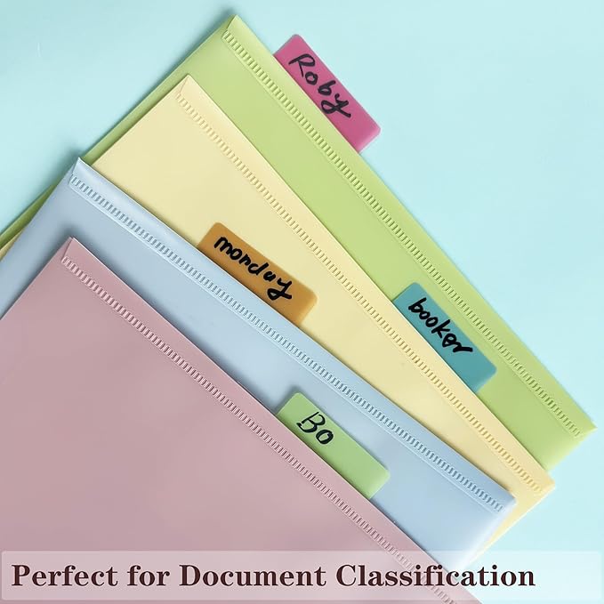 ELII 300 PCS Tabs 2 Inch Sticky Index Tabs,Writable and Repositionable Page Markers File Tabs Self Adhesive, Tape Flags for Pages Notebooks