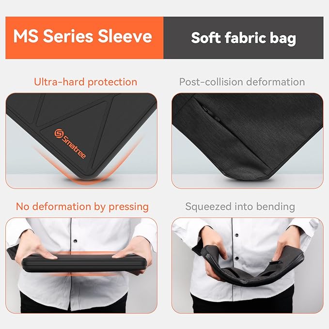 Smatree MS87 Hard EVA Protective Sleeve with Stand Compatible for 15.6 inch Acer Aspire 5 A515/3 A315/1 A115, for Acer Aspire Vero Green-AV15 Waterproof and Anti-Shock Case