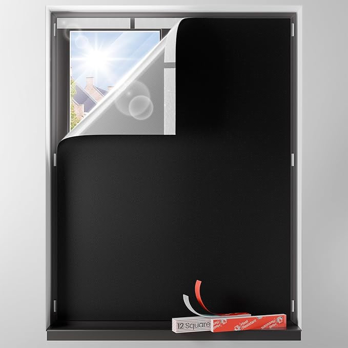 Sumobaby Blackout Curtains for Bedroom Portable 50"x60", No Drill Blackout