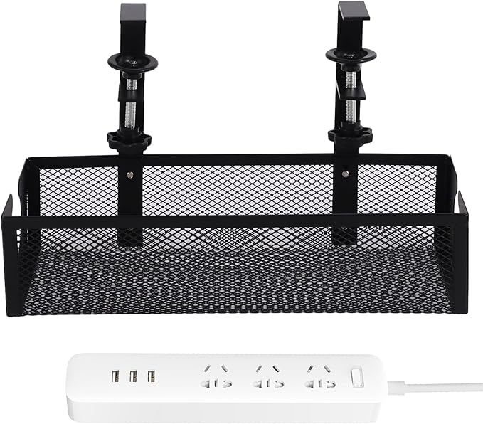 Under Desk Cable Management Tray | Space Saving Cord Organizer,Under The Desk Cable Management | for Family Friends Students Adults Men Women Home Indoor Office Study Kitchen