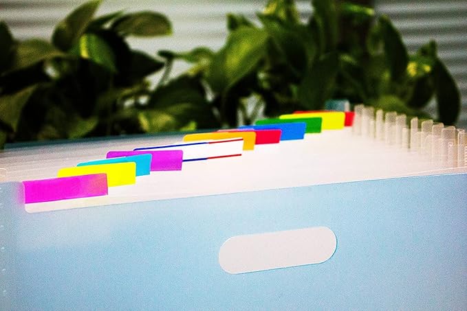 ELII 900 Pcs 2 Inch Sticky Index Tabs - Colorful, Writable & Transparent Book Tabs for Notebooks & Annotating