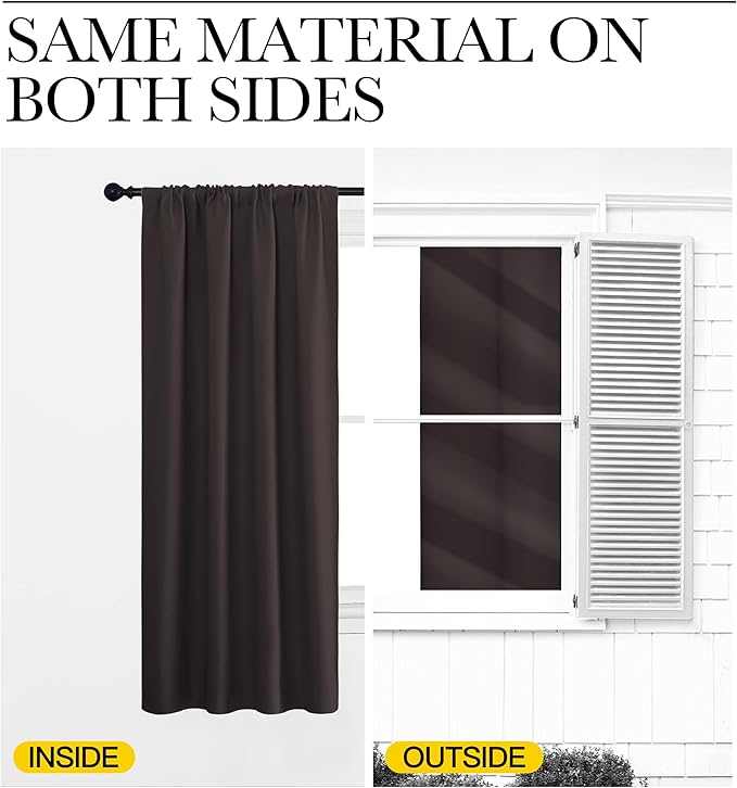 NICETOWN Kitchen Curtains Thermal Insulated Curtains & Drapes, Small Window