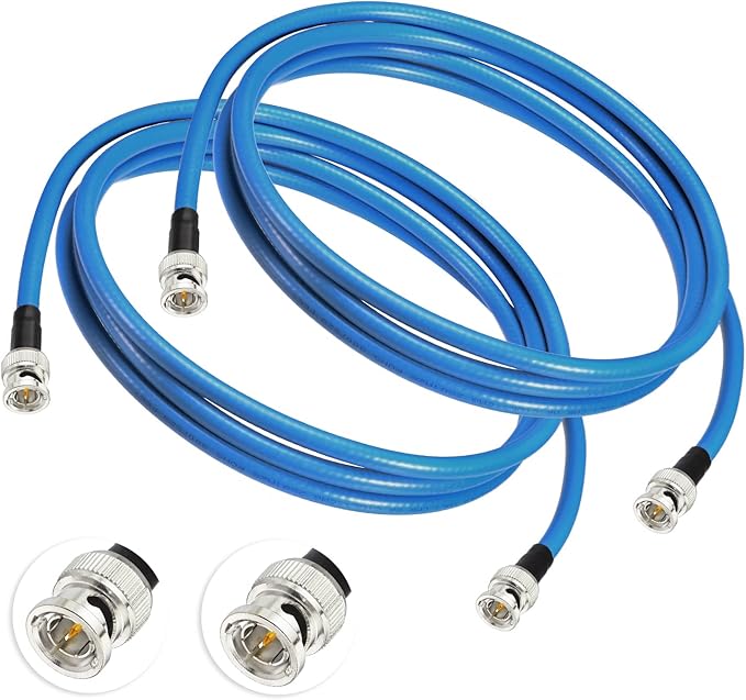 Superbat SDI Cable BNC Cable 3G/6G/12G HD-SDI Cable (Belden 1694A，3ft Supports HD-SDI/3G-SDI/4K/8K Camera SDI Video Cable Precision Video Cable (2Pcs)