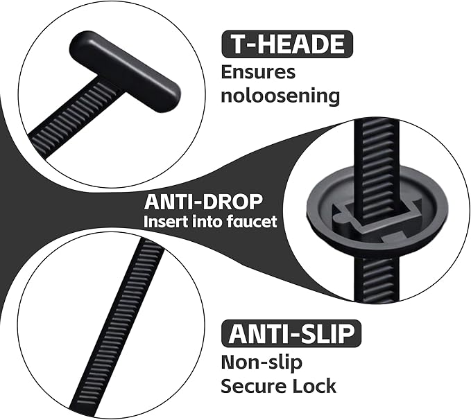 Nylon Universal Cable Tie Buckle, 2026 New Upgrade Heavy Duty Self-Locking Rivet Zip Ties Holder, Multifunctional Cable Tie Buckle for Car Daily Repair, Home, Office, Workshop (50 Pcs)