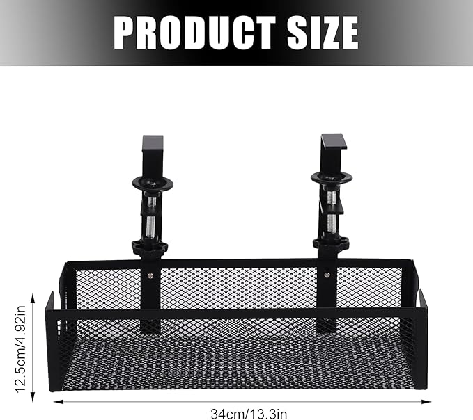 Cable Management Under Desk Tray | Carbon Steel Wire Organizer | Cord Management Under Desk | for Family Friends Students Adults Men Women Home Indoor Office Study Kitchen