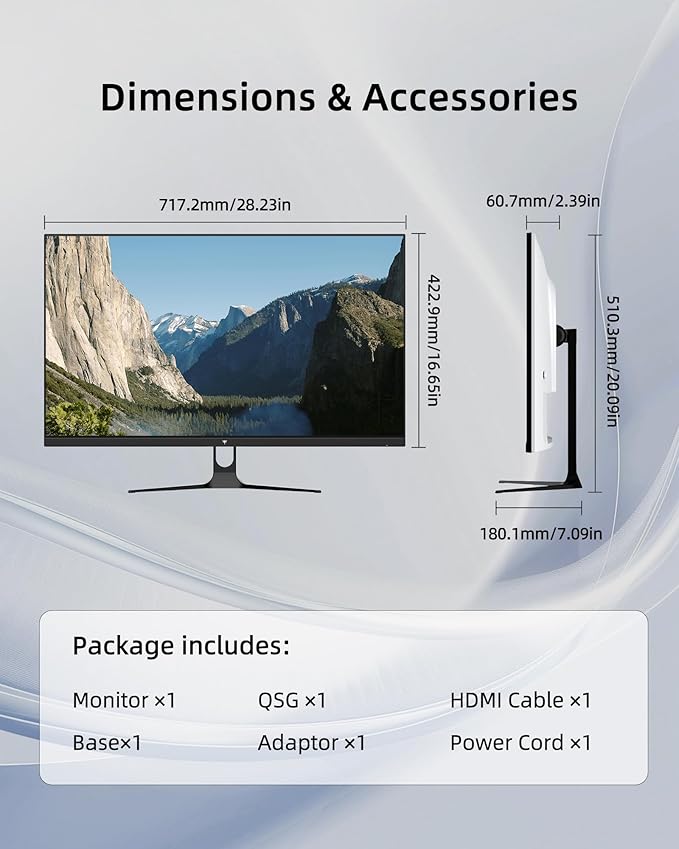 KTC 32 Inch 2K Computer Monitor, QHD (2560 x 1440) 120Hz Monitor with IPS Panel, Adaptive Sync, HDR10, HDMI/DP, Tilt Adjustable, VESA Compatible, Eye Care PC Monitor for Office Gaming, White