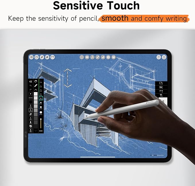 Mamol Upgrade 360° Privacy Screen Protector for Apple iPad Pro 11 inch 5th M4 2024/ 6th M5 2025, Magicsuction 4-Way Anti Spy Glare Blue Light Filter, High Sensitive/Bubble Free/Reusable