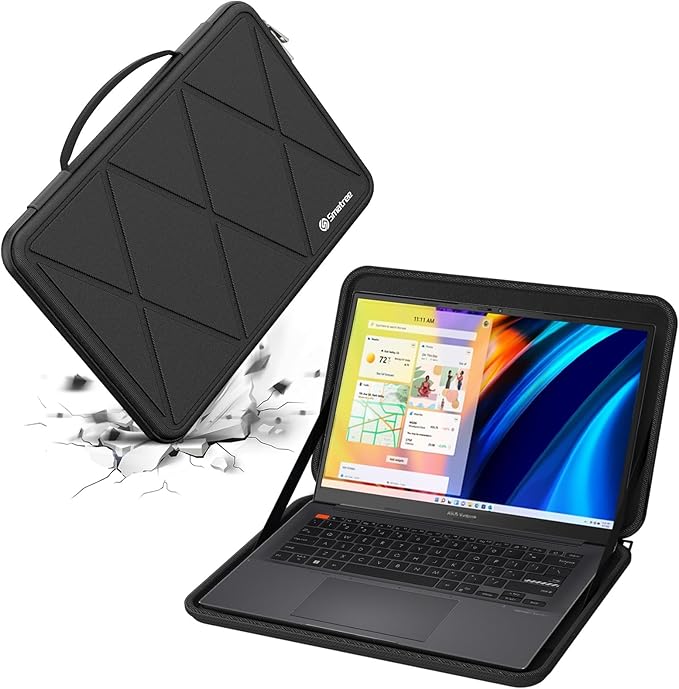 Smatree Hard EVA Protective Sleeve Case Compatible for 11.6 inch ASUS Chromebook CX1 (CX1101), 13.3 inch ASUS ProArt PZ13 (HT5306) Copilot +PC, Laptop Notebook Bag (X8017T)