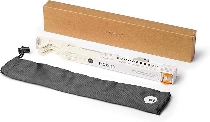 Roost V3 Plus - Ultra Portable and Adjustable Laptop Stand - Quick-Release Height Adjustment, 5 to 14 inch Screen Lift, Patented Rigid Folding Structure and Self-Adjustings Laptop Grips | Dune Color