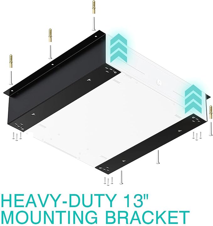 TidyFriend Cash Register Stand Brackets, 13 in Cash Drawer Under Counter Mount Brackets, Heavy Duty Steel Mounting Brackets for Square Cash Drawer, Brackets for Cash Drawer Under Counter