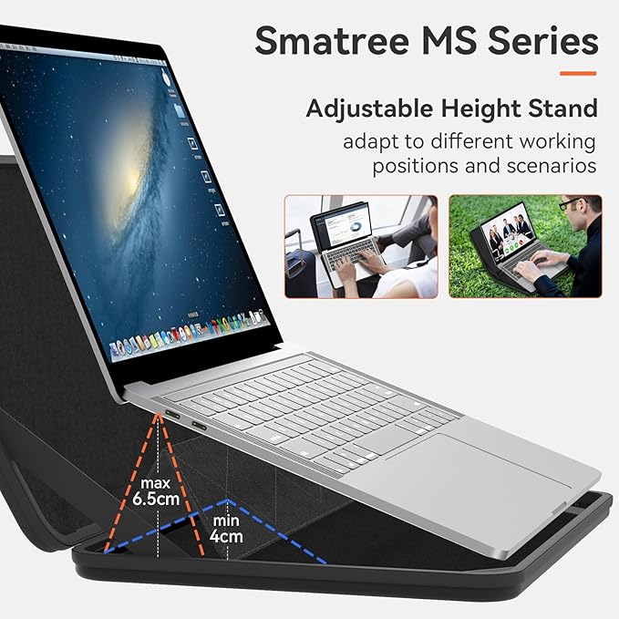 Smatree MS43T Hard EVA Protective Sleeve Case with Stand Compatible for 14 inch Acer Swift 3 Laptop - SF314-512-53L0 Waterproof Sleeve