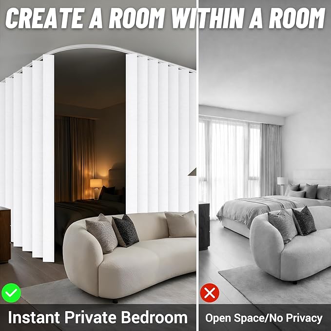 100% Blackout Room Divider Curtains Screen Partitions