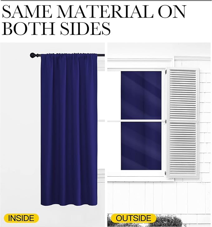 NICETOWN RV Blackout Curtains for Camper Windows, Short Blackout Curtains &