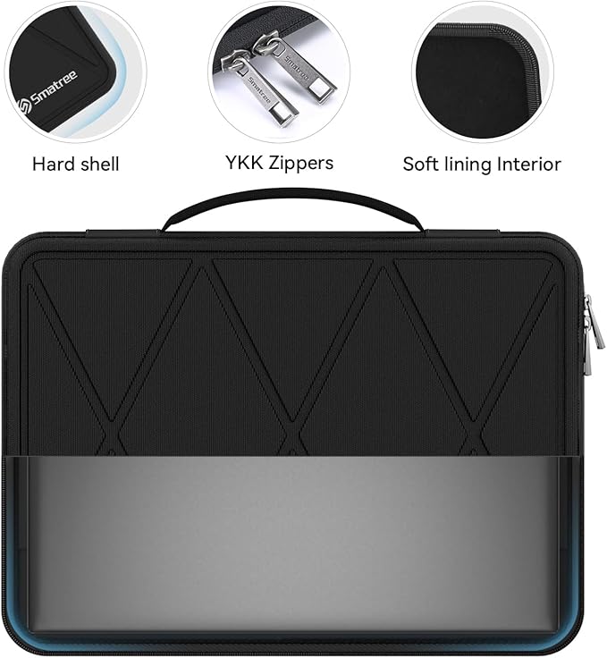 Smatree Hard EVA Protective Sleeve Case Compatible for 14 inch ASUS Zenbook Duo UX8406, for 14 inch Zenbook 14 UM3406, for 14inch ExpertBook B9 OLED B9403 Notebook Bag (X8038T)