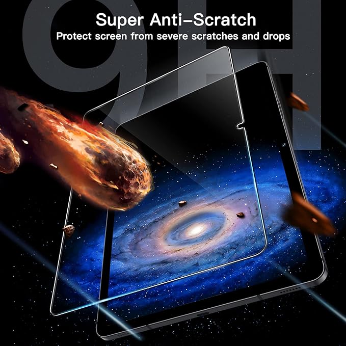 JETech Screen Protector for Samsung Galaxy Tab S8 2022 / Tab S7 2020 11-Inch (SM-X700/X706/T870/T875/T878) with Easy Installation Frame, Tempered Glass Film, HD Clear, 2-Pack