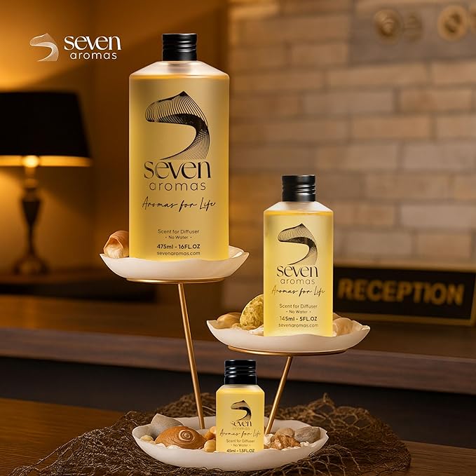 SevenAromas Hotel Scent Diffuser Oil, Luxury Hotel-Inspired Essential Oil for Aromatherapy & HVAC Diffusers – Premium Dropper Bottle - 145 ml 5 FL oz (Hotel Diamond)