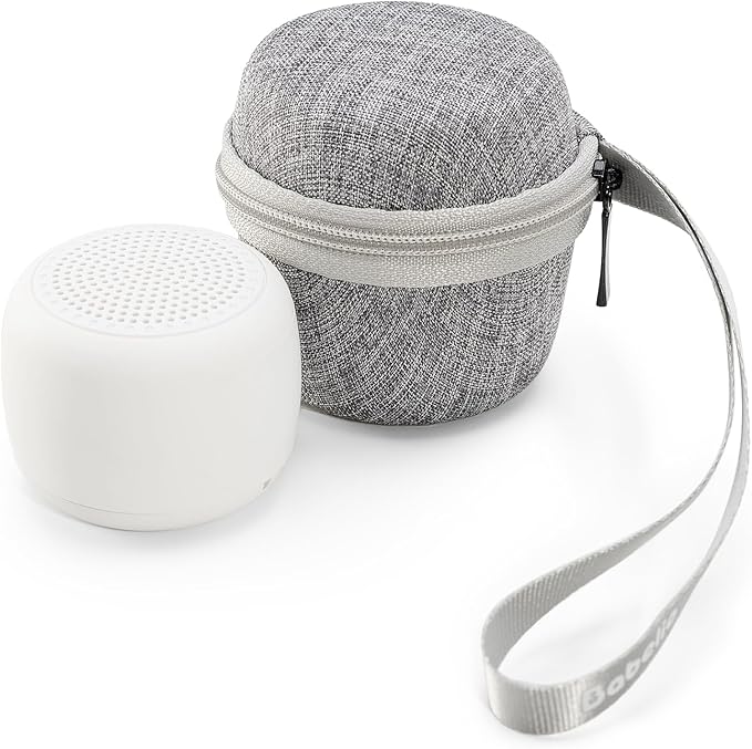 Babelio Portable White Noise Machine + Travel Case in Grey, for Adults Kids Baby