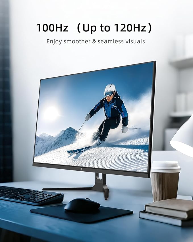 KTC 32 Inch 2K Computer Monitor, QHD (2560 x 1440) 120Hz Monitor with IPS Panel, Adaptive Sync, HDR10, HDMI/DP, Tilt Adjustable, VESA Compatible, Eye Care PC Monitor for Office Gaming, White