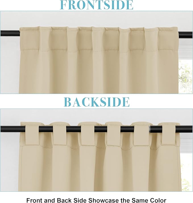 RYB HOME Blackout Curtains for Bedroom, Window Shades Thermal Insulating