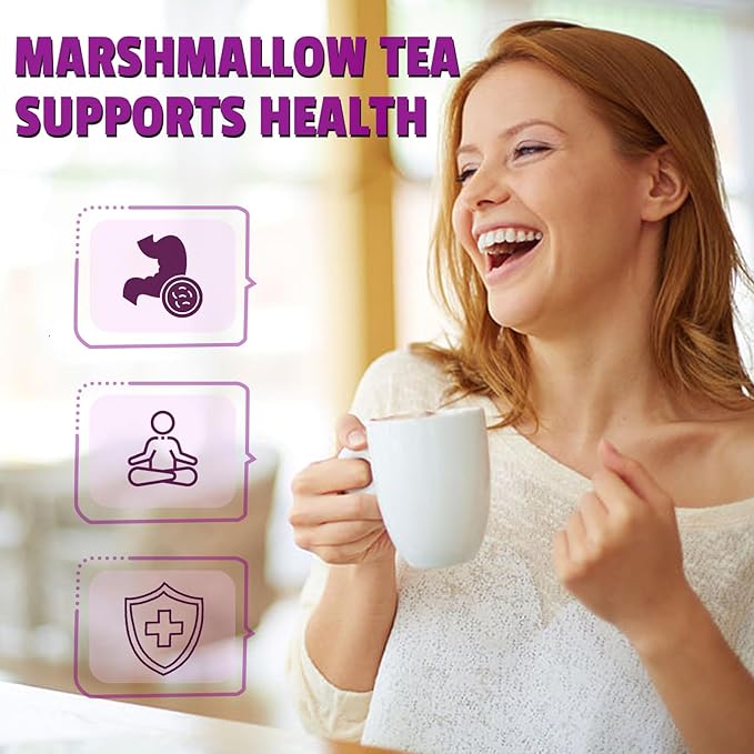 Jarteela - Marshmallow Root Tea Bags - 2g x 36 Count - Premium Dried Althaea Officinalis - Non-GMO - Caffeine-free - Natural Herbal Tea for Digestive & Respiratory Support