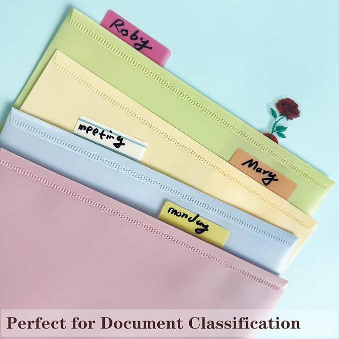 ELII 500 PCS Tabs 2 Inch Book Tabs Sticky Index Tabs,File Tabs Self Adhesive,Page Markers Index Labels for Pages Notebooks