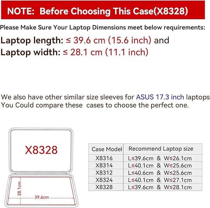 Smatree Hard EVA Sleeve Compatible for 18inch ASUS TUF Gaming A18 2025,for 17inch ASUS ProArt StudioBook Pro 17 W700,for 17.3inch ROG Strix G17/SCAR 17 2023/2022,ROG Strix Scar 17 X3D/SE Case(X8328)