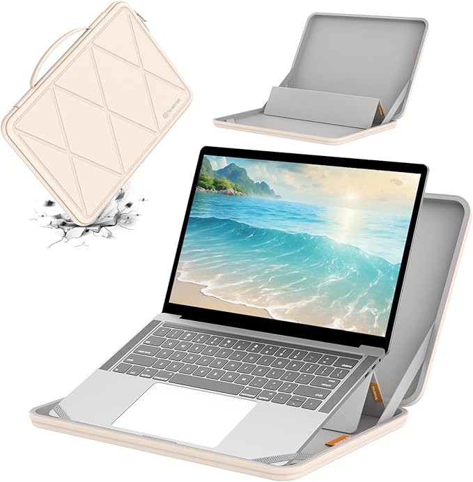 Smatree MS112 Hard EVA Protective Case with Stand Compatible for 16 inch Acer Predator Helios 16/Neo 16 Gaming Laptop,for 16inch Nitro 16 AN16-41-R6HK,15.6inch Predator Helios 3D 15 Spatiallabs, White