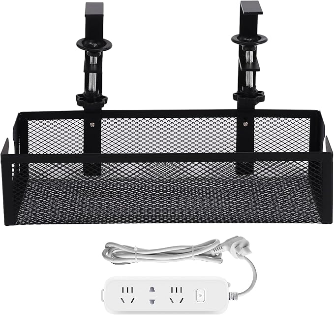 Under Desk Cable Management Tray,Space Saving Cord Organizer | Desk Cable Management Tray - for Family Friends Students Adults Men Women Home Indoor Office Study Kitchen