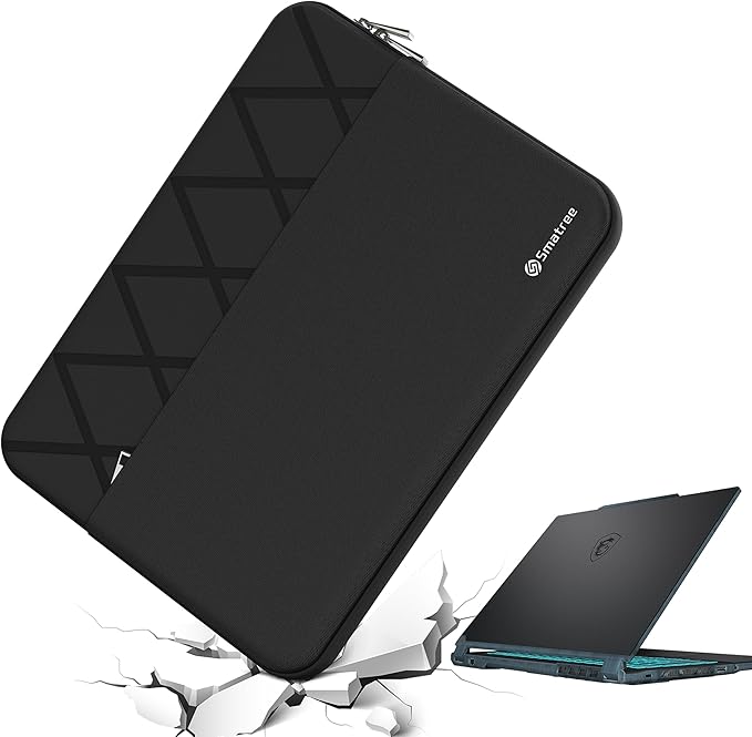 Smatree 14 inch Laptop Sleeve for MSI 14 Gaming Laptops Cyborg 14 A13V/A13U, Creator M14 A13V, Modern 14 C12M/B11MOU/B11MO/B11SB/B4MW/B10MW/A10RAS/A10M, MSI Laptop Case with Pocket, YKK Zipper (E415)