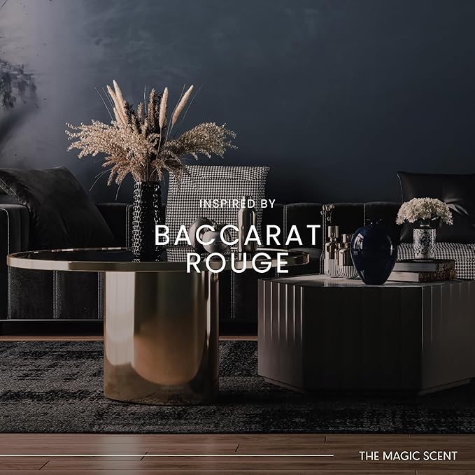 The Magic Scent Baccara Diffuser Oil - Hotel & Home Luxury Scents Inspired by Baccarat Rouge - Diffuser Oil Scents for Home Designed for Use in All Diffusers - 16.9 fl oz, 500 mL