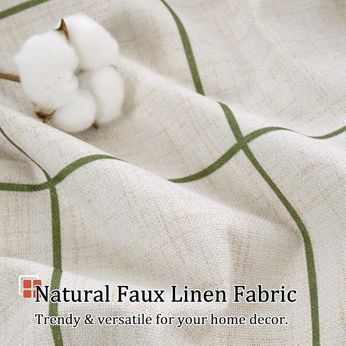 Lajode Linen Blackout Curtains for Living Room