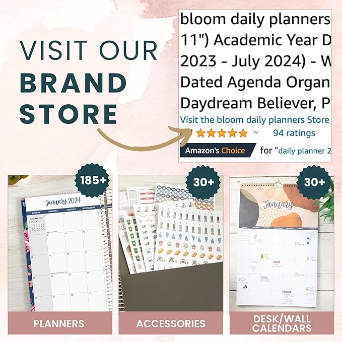 bloom daily planners Hard Cover Wedding Day Planner Bridal Journal & Organizer (Undated) - 9" x 11" - Planning Our Forever