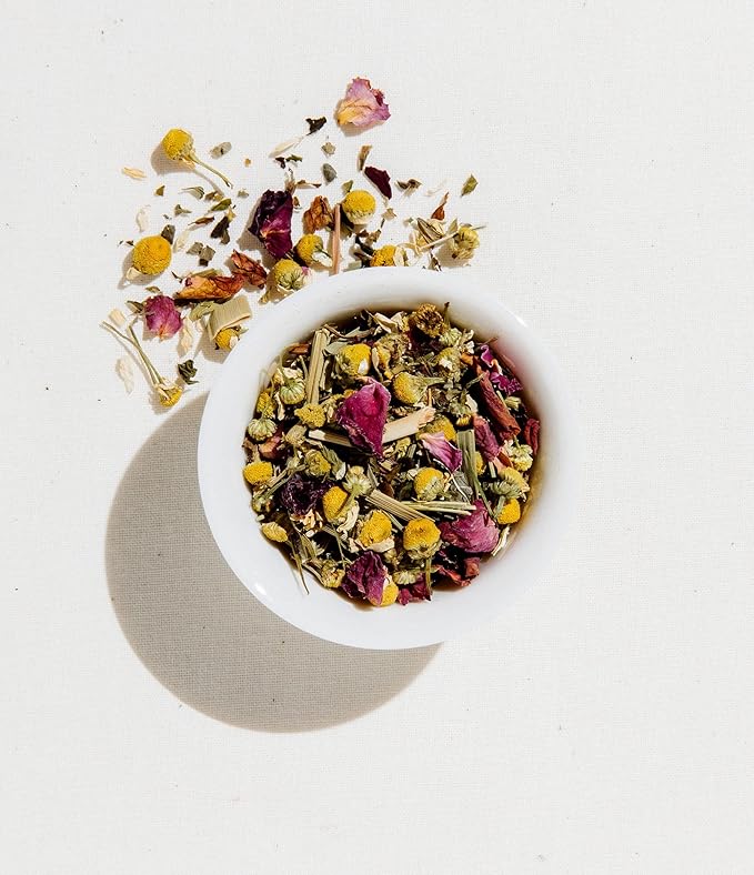 Art of Tea | Organic Sleep 1oz (Chamomile Tea, Spearmint, Valerian) | Wellness Loose Leaf Artisan Tea | Bedtime and relaxation tea