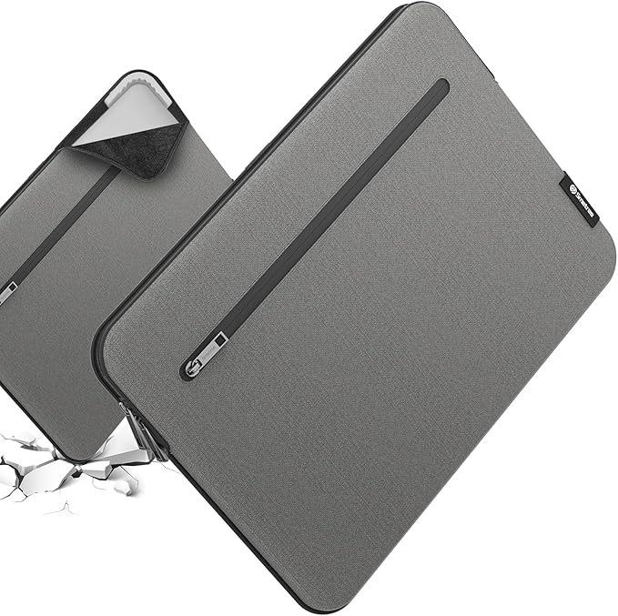 Smatree SlimPro Laptop Sleeve Case for 14 inch HP ProBook 445/440 G10/G9 Notebook PC, HP Laptop Case with Swift-Access Accessory Pocket, Patented Super-Corner Design, Light Grey (S420LG)