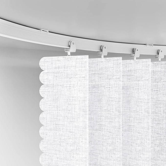 Room Divider Curtain Sets with Flexible Ceiling Track, Privacy Soundproof