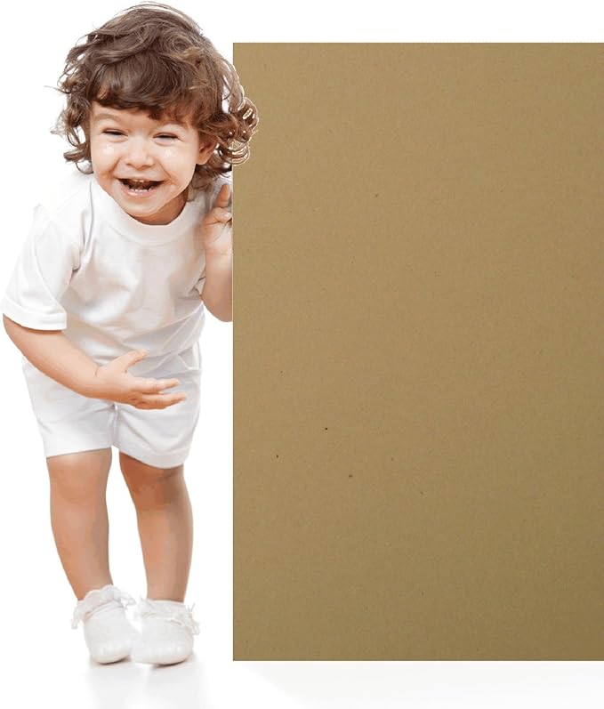 50 Brown Kraft Fiber 80# Cover Paper Sheets - 8.5" X 14" (8.5X14 Inches) Legal|Menu Size - Rich Earthy Color with Natural Fibers - 80lb/pound Cardstock - Smooth Finish