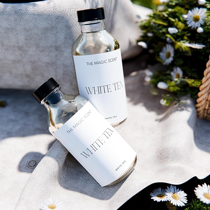 The Magic Scent White Tea Diffuser Oil - Hotel & Home Luxury Scents - Diffuser Oil Scents for Home Designed for Use in All Diffusers - 16.9 fl oz, 500 mL