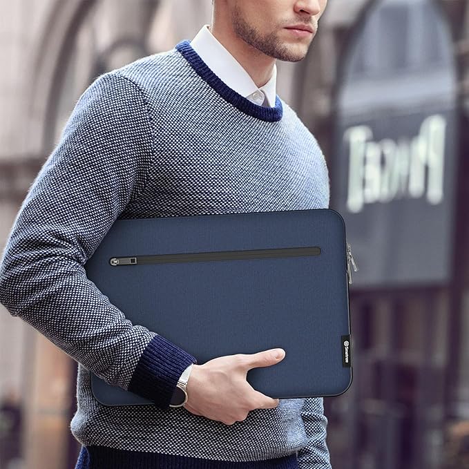 Smatree SlimPro Laptop Sleeve Case for 14 inch HP mt645 G7 Mobile Thin Client, for 14 inch HP Elite mt645 G7/G8 Mobile Thin Client, Case with Pocket, Patented Super-Corner Design, Blue (S420B)