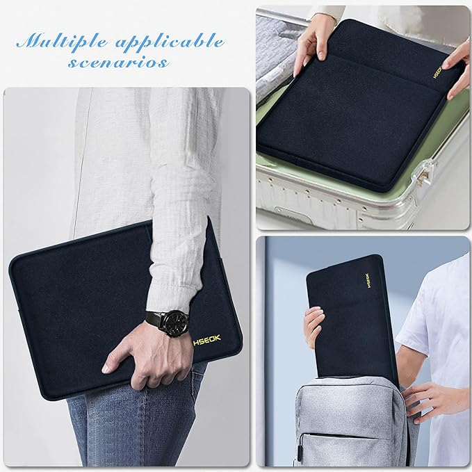 Hseok Laptop Case 13 Inch Sleeve Compatible with MacBook Air 13 M3 A3113 M2 A2681 M1 A2337 A2179 A1932/Pro 13 M2 M1 A2338 A2251 A2289 A2159 A1989 A1706 A1708, Classic Carry on Case,B01K01